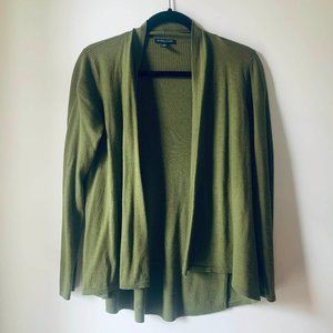 Eileen Fisher Merino Wool Open Front Cardigan -SP